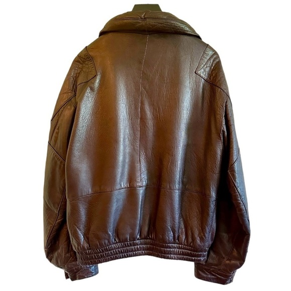 CORTEFIEL DE ESPAÑA, MENS, BROWN LEATHER JACKET. MADE IN SPAIN. SIZE 40 - Picture 6 of 10